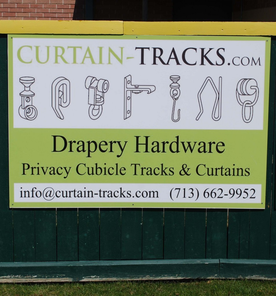 Curtain-Tracks.com Sponsorship Sign