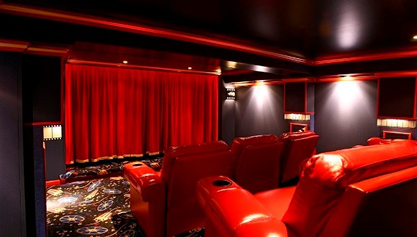Home-Theater-Curtains-Red-Sofa