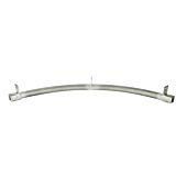 Industrial 16 Gauge Curved Track - 90 Degree Bend - Vertical Mount