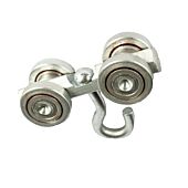 Industrial Trolley - 4 Steel Wheels - 1 Inch Hook