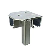 Industrial Track Bracket 3 Way Floor Mount