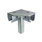 Industrial Track Bracket Right Angle Floor Mount