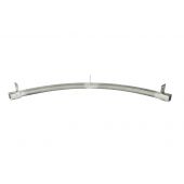 Industrial 16 Gauge Curved Track - 90 Degree Bend - Vertical Mount