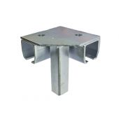 Industrial Track Bracket Right Angle Floor Mount